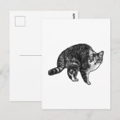Kurze Notiz Tabby Postkarte (Vorne/Hinten)
