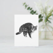 Kurze Notiz von der Tabby Postkarte (Stehend Vorderseite)