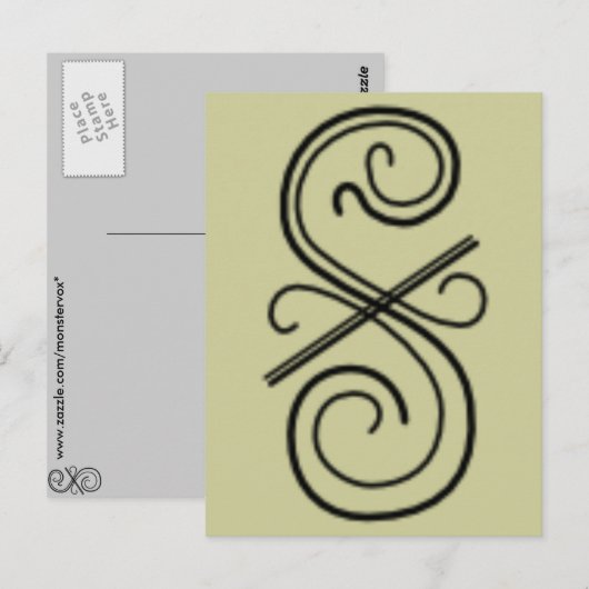 Kurze Postkarte (Vorne/Hinten)