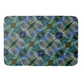 Kurze Querstreifen in grün und blau Badematte (Vorderseite)