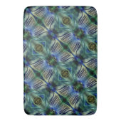 Kurze Querstreifen in grün und blau Badematte (Vorderseite Vertikal)