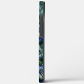 Kurze Querstreifen in grün und blau Case-Mate iPhone Hülle (Rückseite / Links)