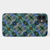 Kurze Querstreifen in grün und blau Case-Mate iPhone Hülle (Rückseite (Horizontal))