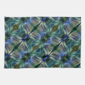 Kurze Querstreifen in grün und blau Geschirrtuch (Horizontal)