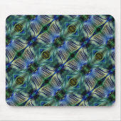 Kurze Querstreifen in grün und blau Mousepad (Vorne)