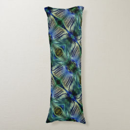 Kurze Querstreifen in grün und blau Seitenschläferkissen