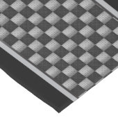 Kurze Registerkarte "Silver Grey and Black Geometr Kurzer Tischläufer (Ecke)