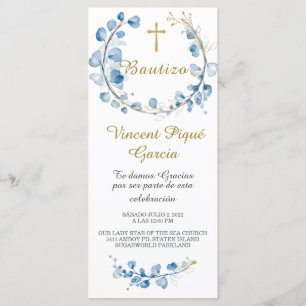 Kurze Sätze Taufkarte Menükarte