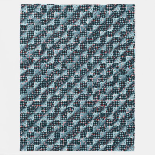 Kurze Schachplätze, die destruktiven Mosaiken ausg Fleecedecke (Vorderseite)