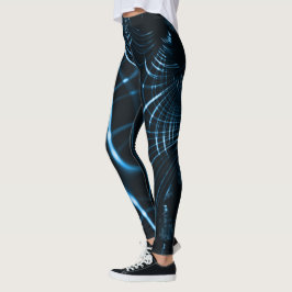 Kurze, scharfe Krallen oder Dornen mit blauen Töne Leggings