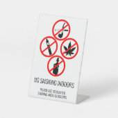 Kurze Term Rental Business Kein Rauchen im Haus Sockelschild (Vorderseite)
