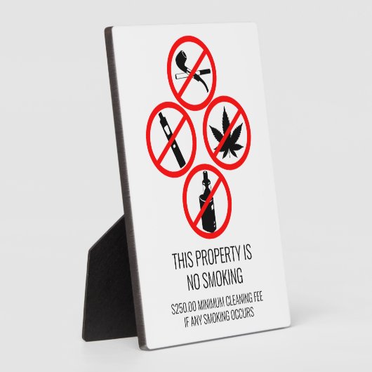 Kurze Term Rental Business Keine rauchfreien Zigar Fotoplatte (Seite)