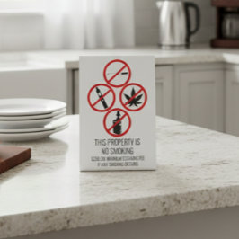 Kurze Term Rental Business Keine rauchfreien Zigar Sockelschild