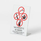 Kurze Term Rental Business Keine rauchfreien Zigar Sockelschild (Vorderseite)
