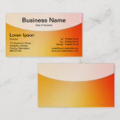 Kurze Top v4d - weiche Gradients Business Card Visitenkarte (Vorne/Hinten)