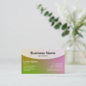 Kurze Top v4d - weiche Gradients Business Card Visitenkarte (Stehend Vorderseite)