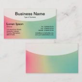 Kurze Top v4d - weiche Gradients Business Card Visitenkarte (Vorne/Hinten)