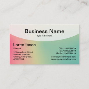 Kurze Top v4d - weiche Gradients Business Card Visitenkarte