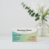 Kurze Top v4d - weiche Gradients Business Card Visitenkarte (Stehend Vorderseite)