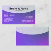Kurze Top v4d - weiche Gradients Business Card Visitenkarte (Vorne/Hinten)