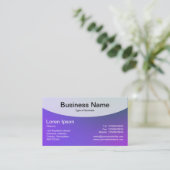 Kurze Top v4d - weiche Gradients Business Card Visitenkarte (Stehend Vorderseite)