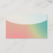 Kurze Top v4d - weiche Gradients Business Card Visitenkarte (Rückseite)