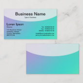 Kurze Top v4d - weiche Gradients Business Card Visitenkarte (Vorne/Hinten)