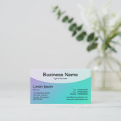Kurze Top v4d - weiche Gradients Business Card Visitenkarte (Stehend Vorderseite)