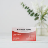 Kurze Top v4d - weiche Gradients Business Card Visitenkarte (Stehend Vorderseite)