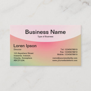 Kurze Top v4d - weiche Gradients Business Card Visitenkarte