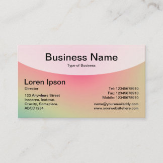 Kurze Top v4d - weiche Gradients Business Card Visitenkarte
