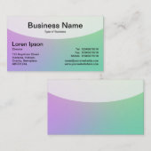 Kurze Top v4d - weiche Gradients Business Card Visitenkarte (Vorne/Hinten)