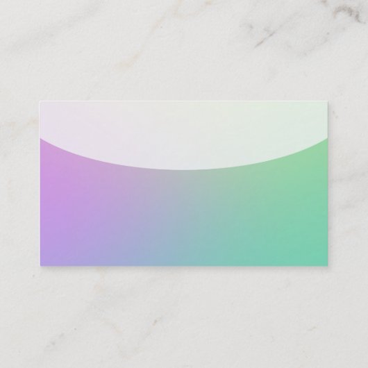 Kurze Top v4d - weiche Gradients Business Card Visitenkarte (Rückseite)