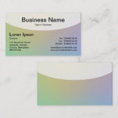 Kurze Top v4d - weiche Gradients Business Card Visitenkarte (Vorne/Hinten)