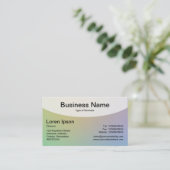 Kurze Top v4d - weiche Gradients Business Card Visitenkarte (Stehend Vorderseite)