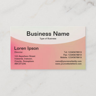 Kurze Top v4d - weiche Gradients Business Card Visitenkarte