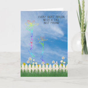 kurze und große "Best Friend Daisies" Karte