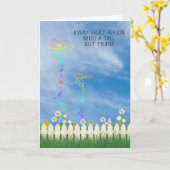 kurze und große "Best Friend Daisies" Karte (Gelbe Blume)