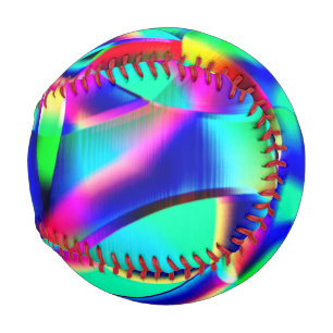 Kurze und sehr farbenfrohe Formen, grüne Prägungen Baseball