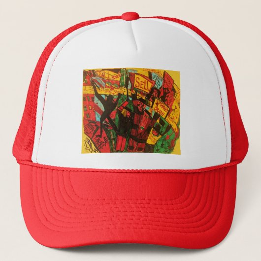 kurze Verkäufer Truckerkappe (Vorderseite)