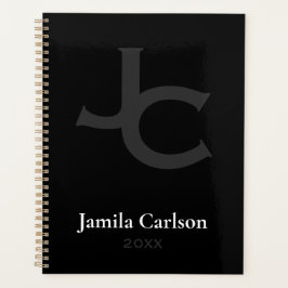 Kürzel minimalistische Namen Initialen modern Planer