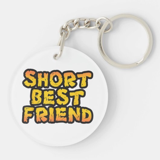 Kurzer bester Freund, Freunde, Bestien BESTE FREUN Schlüsselanhänger (Rückseite)