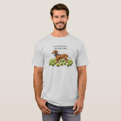 Kurzer Dachshund Humor T-Shirt (Vorne ganz)