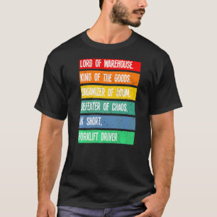 Kurzer Gabelstaplertreiber T-Shirt