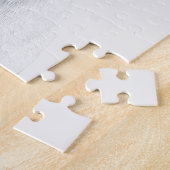 Kurzer Hufhund in Graustufen (schwarz und weiß) Puzzle (Seite)