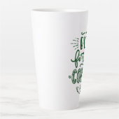 Kurzer Kaffeekonzept Grüne Kalligraphie Tor Milchtasse (Vorderseite)