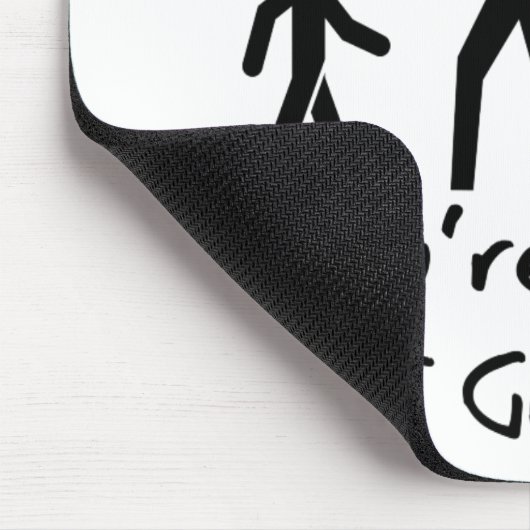 Kurzer Leute-Spaß - für große Leute Mousepad (Ecke)