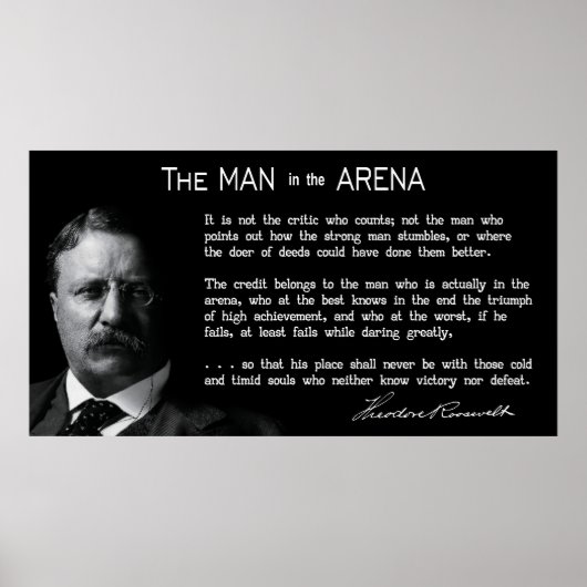 Kurzer Mensch in der ARENA-Rede 1910 Poster (Vorne)