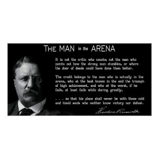 Kurzer Mensch in der ARENA-Rede 1910 Poster