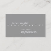 KURZER NAME| GESCHÄFTSKARTE VISITENKARTE (Rückseite)